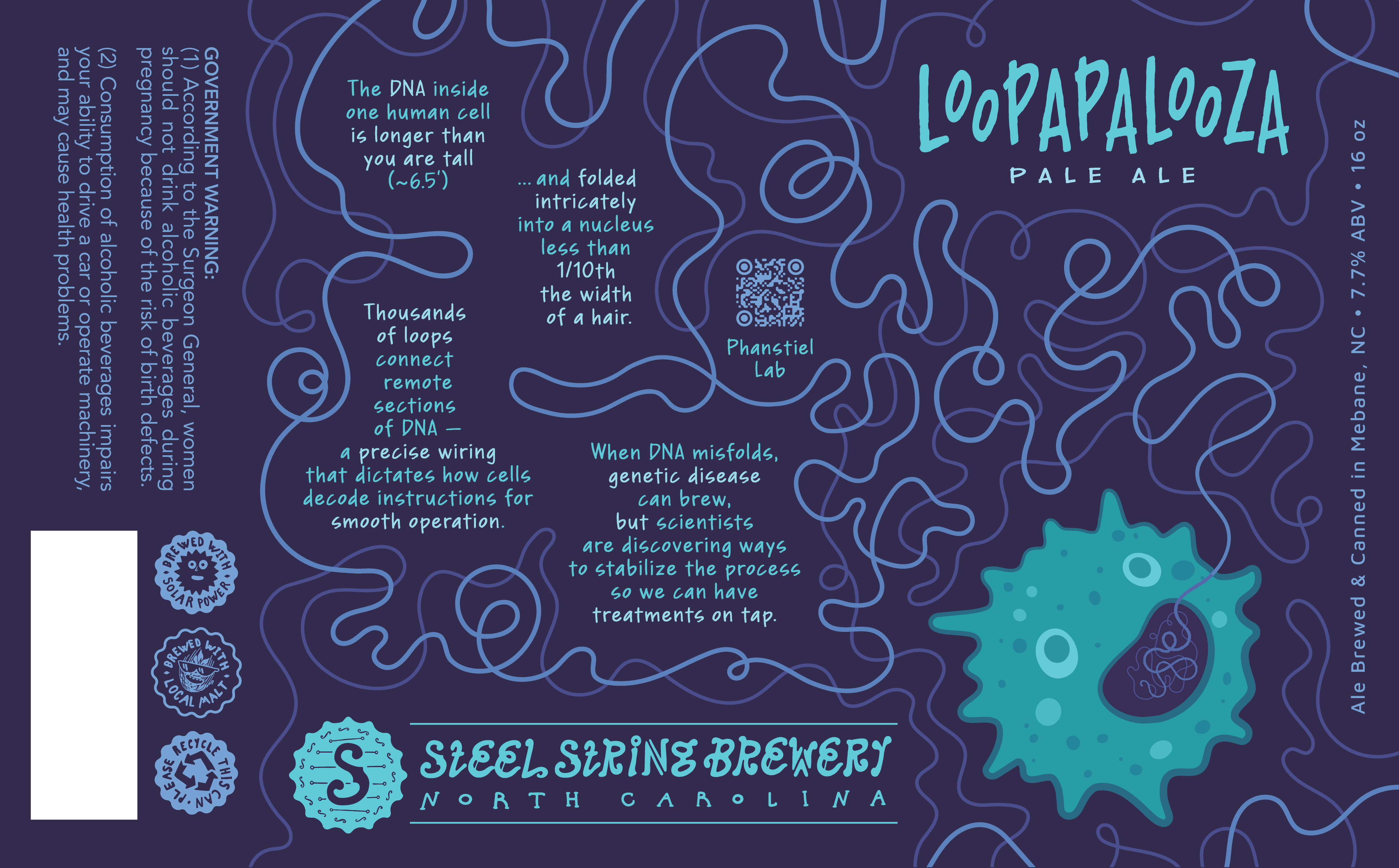 Loopapalooza Pale Ale label